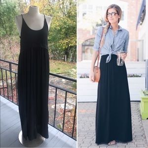 Zara TALL maxi dress blk